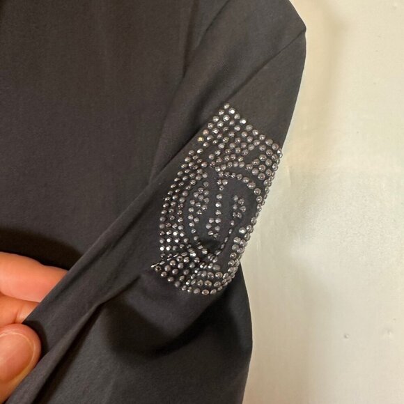 RAER RA-RE Italy Tunic Button Down Top with Spider Charm Embellishment Sz Large - Picture 5 of 9